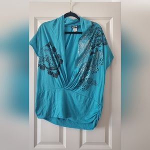 Double Take Turquoise Top  💙